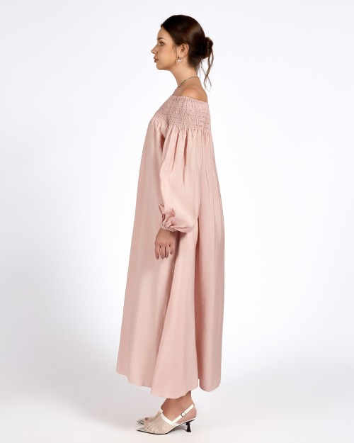 SIXDO G-Pink Raw Loose Dress for Women